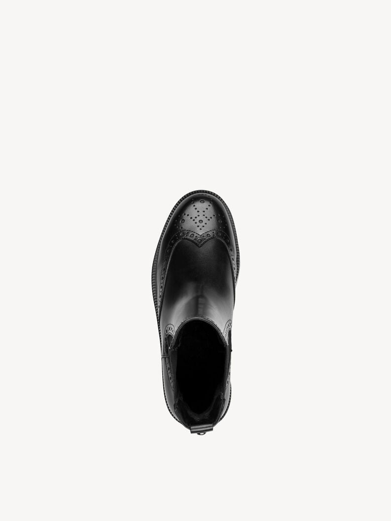 bootie in pelle - nero 1-25338-45-001 compra tamaris stivaletti online
