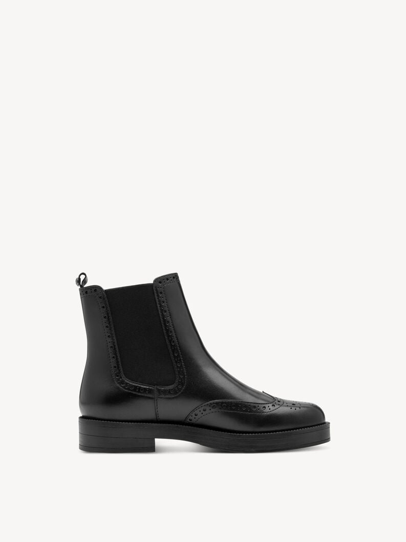 bootie in pelle - nero 1-25338-45-001 compra tamaris stivaletti online