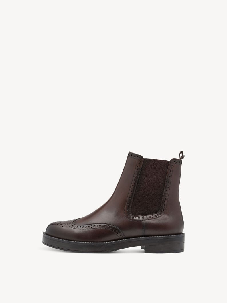bootie in pelle - marrone 1-25338-45-342 compra tamaris stivaletti online