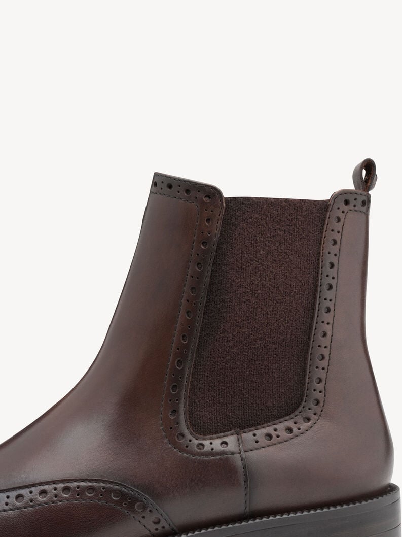 bootie in pelle - marrone 1-25338-45-342 compra tamaris stivaletti online