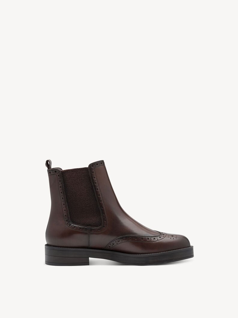 bootie in pelle - marrone 1-25338-45-342 compra tamaris stivaletti online