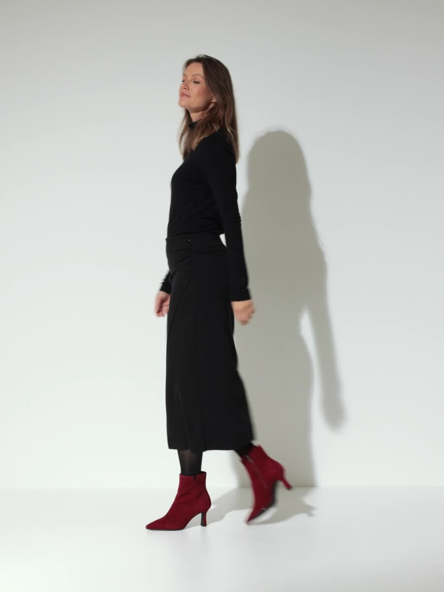 bootie in pelle - rosso 1-25358-45-500 compra tamaris stivaletti online