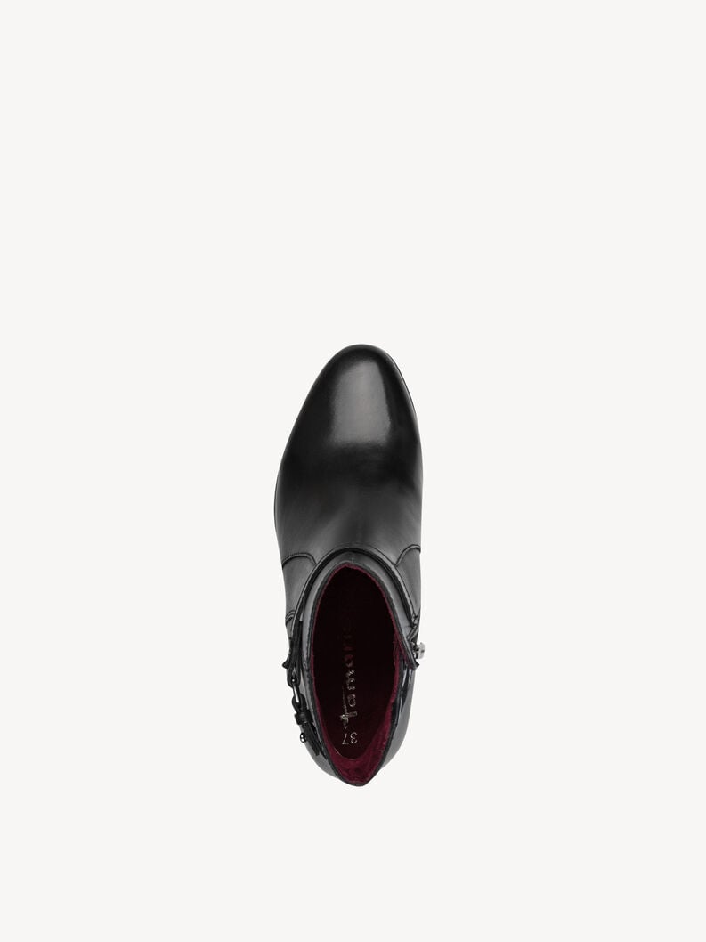 bootie in pelle - nero 1-25373-45-001 compra tamaris stivaletti online