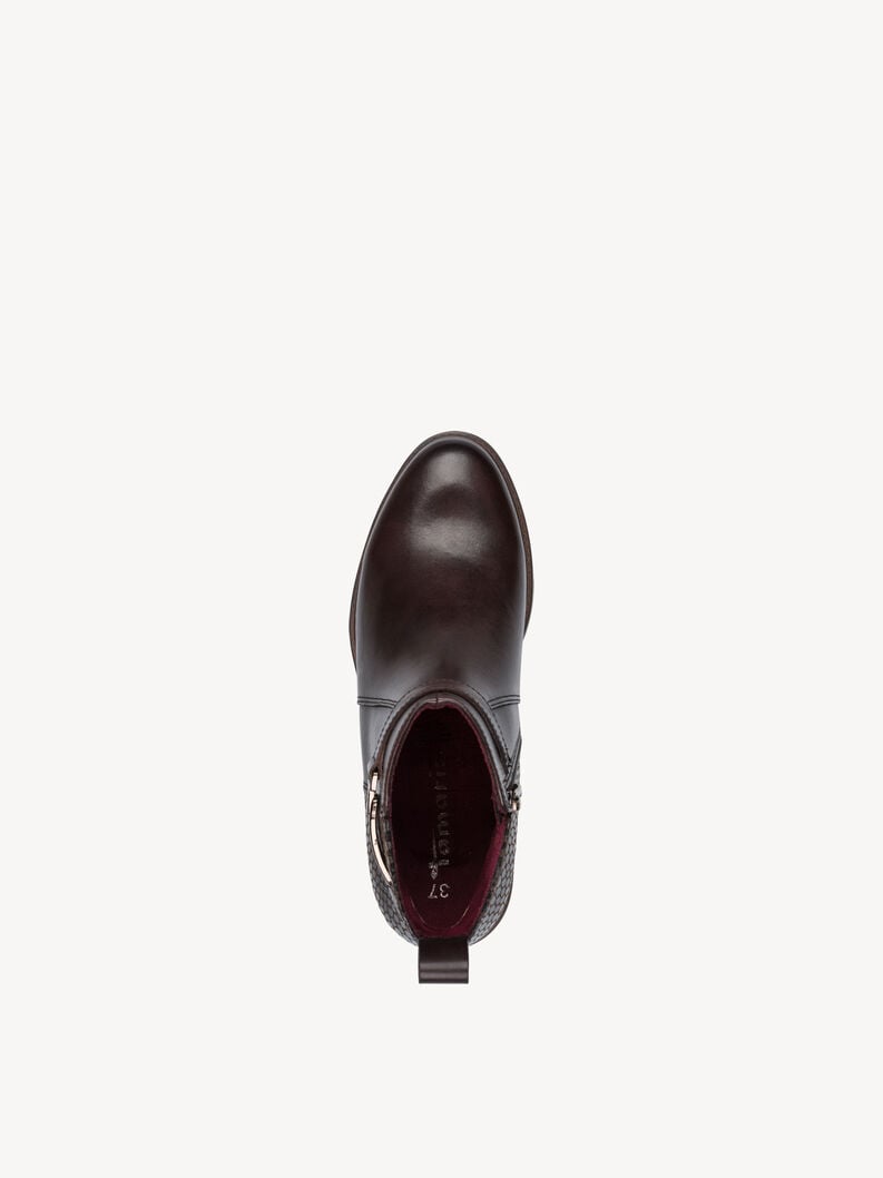 bootie in pelle - marrone 1-25391-45-3b3 compra tamaris stivaletti online