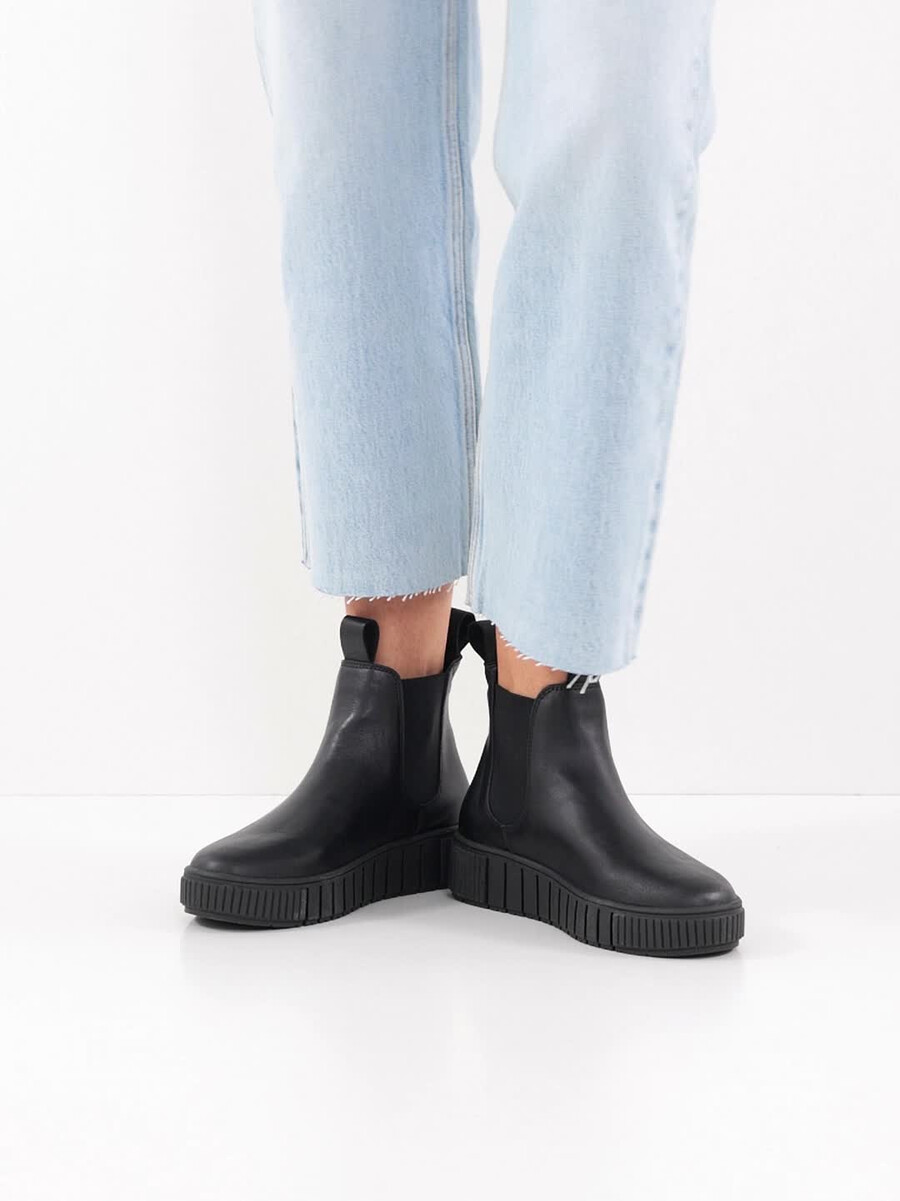 cuoio chelsea boot - nero 1-25403-43-003 compra tamaris stivaletti online