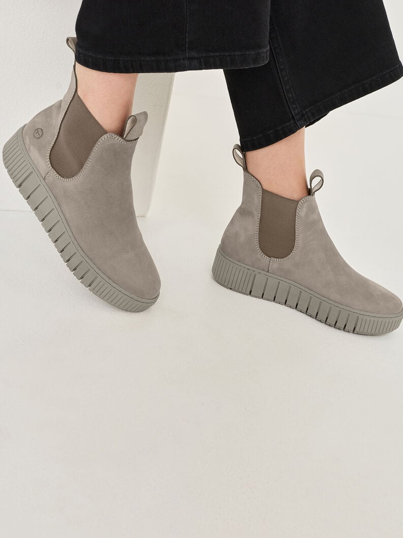 cuoio chelsea boot - grigio 1-25403-43-200 compra tamaris stivaletti online