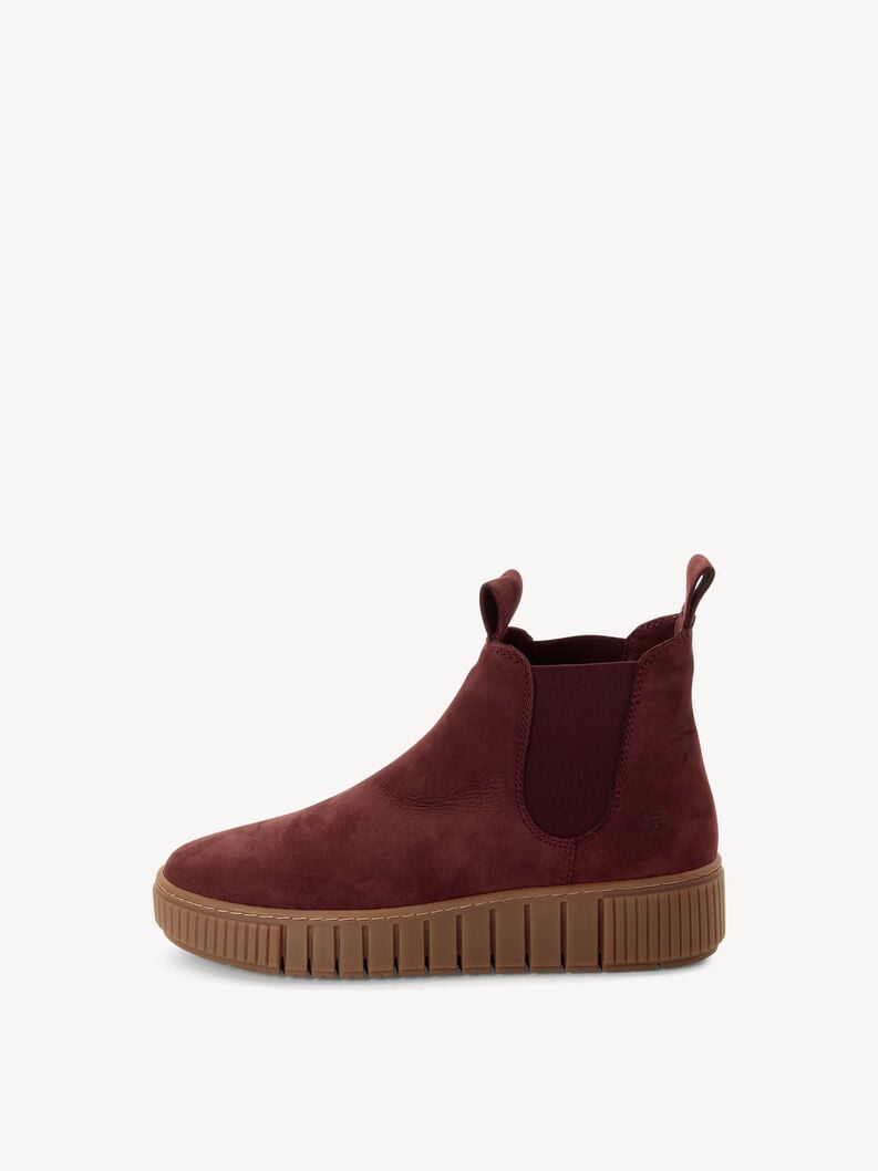 cuoio chelsea boot - rosso 1-25403-43-549 compra tamaris stivaletti online