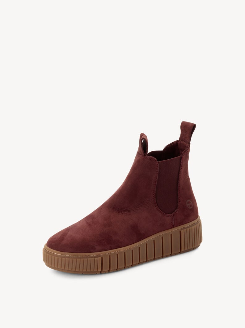 cuoio chelsea boot - rosso 1-25403-43-549 compra tamaris stivaletti online