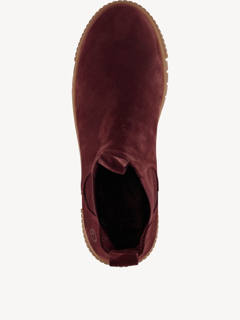 cuoio chelsea boot - rosso 1-25403-43-549 compra tamaris stivaletti online