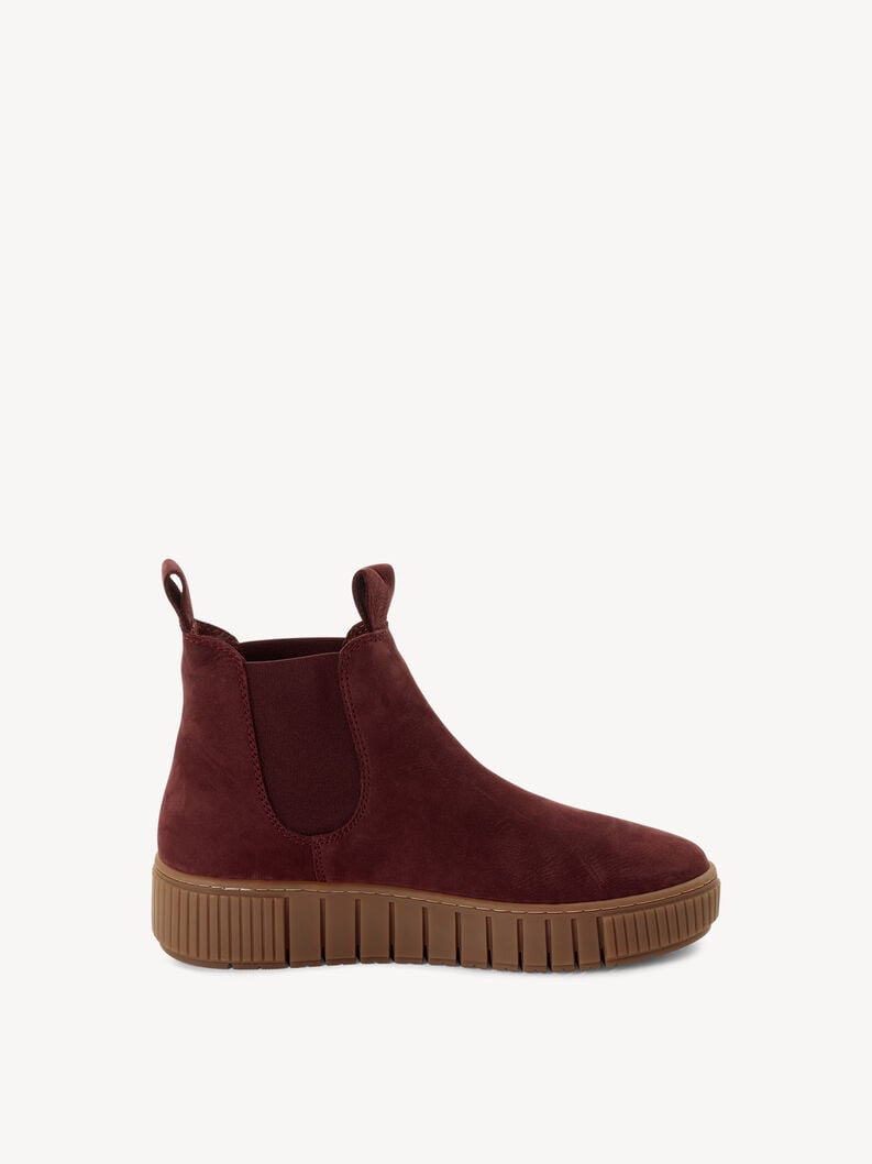 cuoio chelsea boot - rosso 1-25403-43-549 compra tamaris stivaletti online