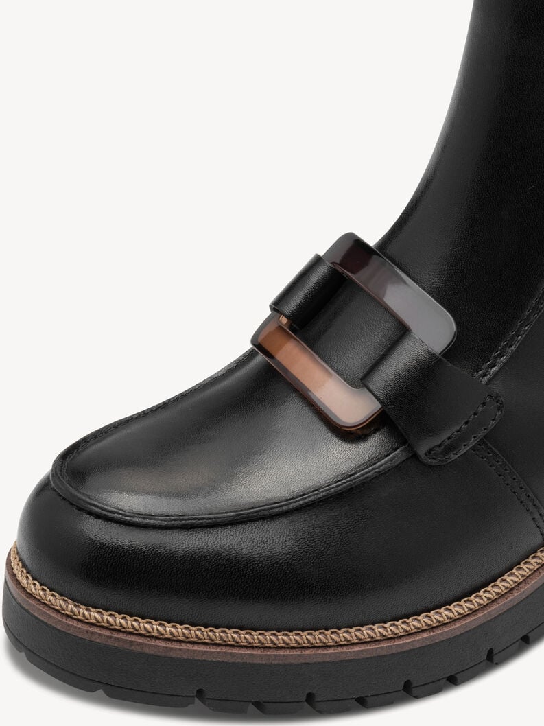 bootie in pelle - nero 1-25435-45-003 compra tamaris stivaletti online
