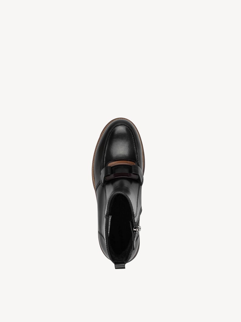 bootie in pelle - nero 1-25435-45-003 compra tamaris stivaletti online