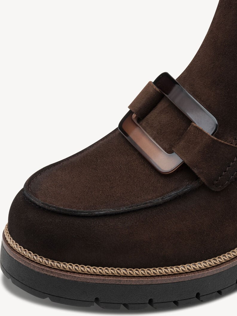 bootie in pelle - marrone 1-25435-45-304 compra tamaris stivaletti online
