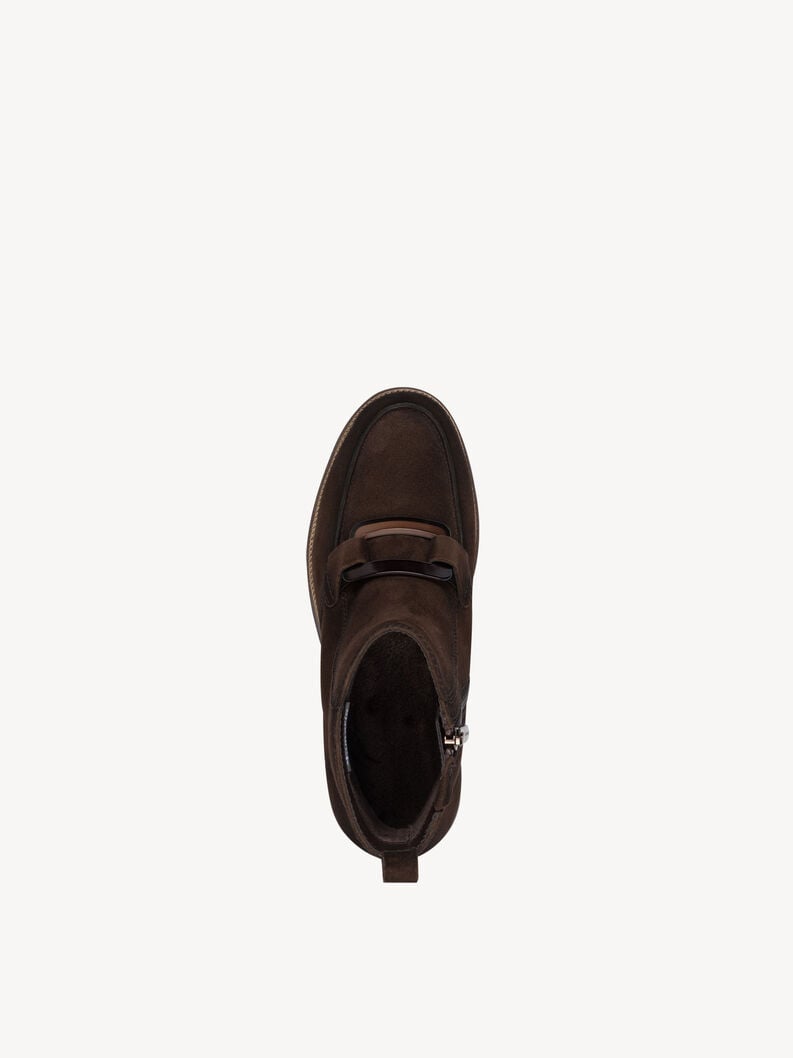 bootie in pelle - marrone 1-25435-45-304 compra tamaris stivaletti online