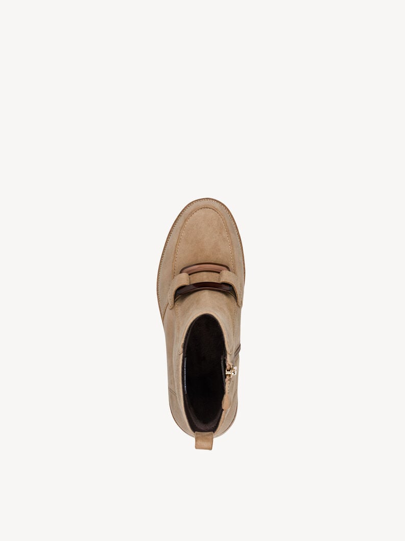 bootie in pelle beige 1-25435-45-400 compra tamaris stivaletti online