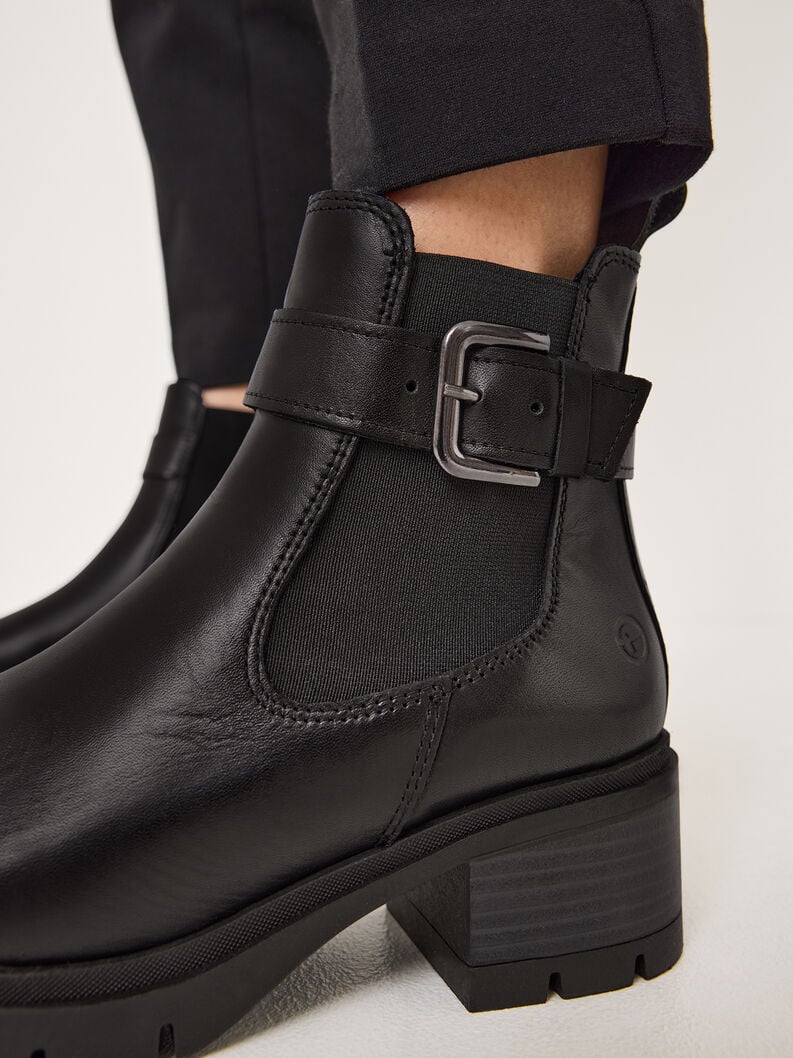 cuoio chelsea boot - nero 1-25447-43-003 compra tamaris stivaletti online