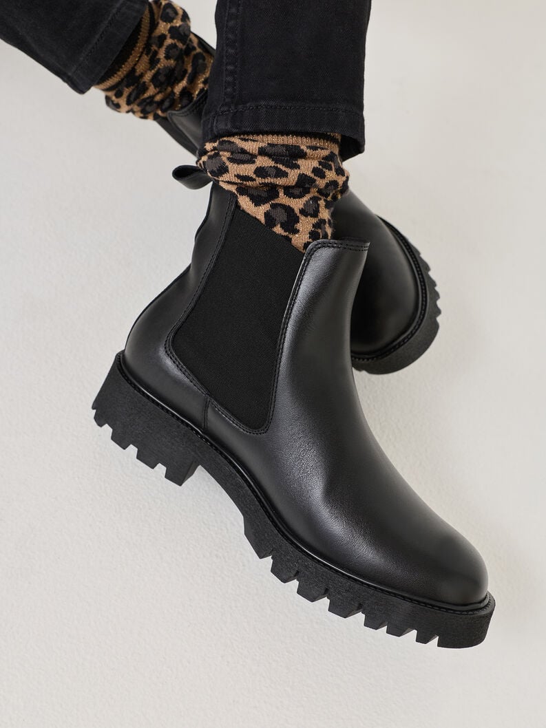 cuoio chelsea boot - nero 1-25448-45-001 compra tamaris stivaletti online