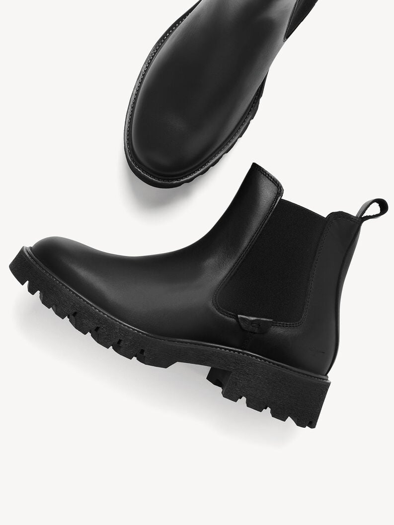 cuoio chelsea boot - nero 1-25448-45-001 compra tamaris stivaletti online