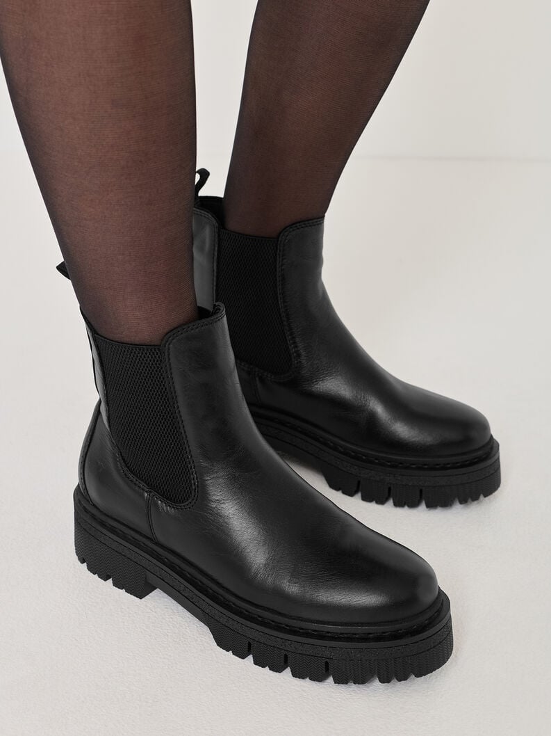 cuoio chelsea boot - nero 1-25450-45-001 compra tamaris stivaletti online