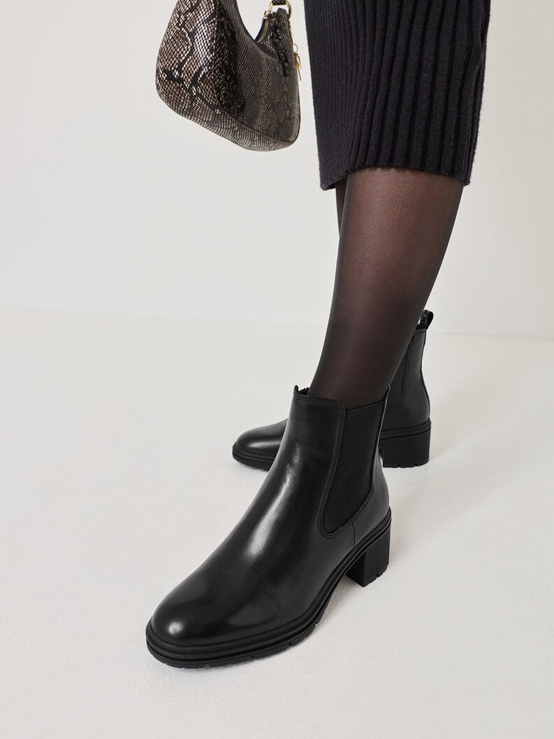 cuoio chelsea boot - nero 1-25456-43-001 compra tamaris stivaletti online