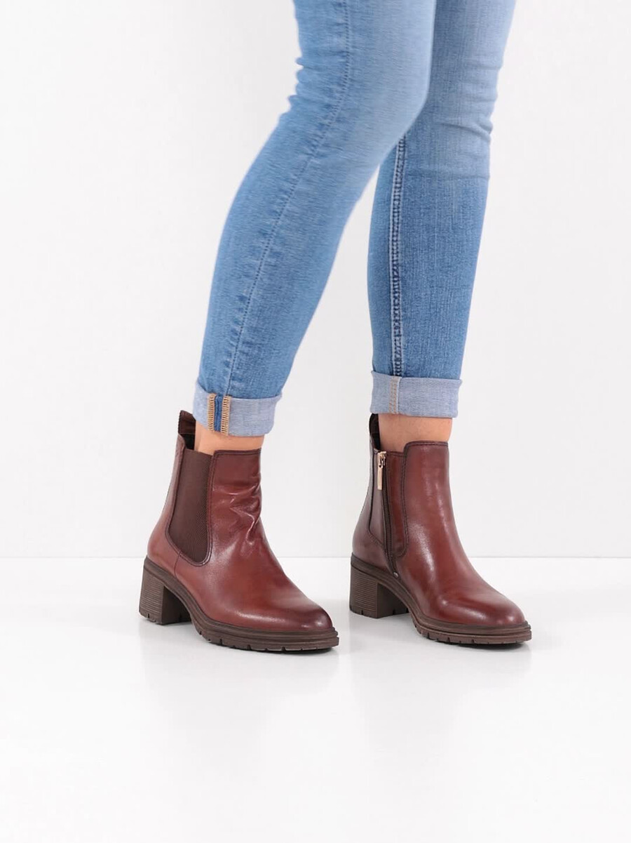 cuoio chelsea boot marrone 1-25456-43-311 compra tamaris stivaletti online