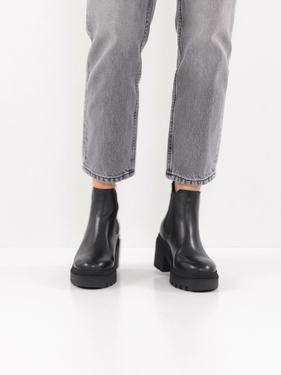 cuoio chelsea boot - nero 1-25459-41-003 compra tamaris stivaletti online