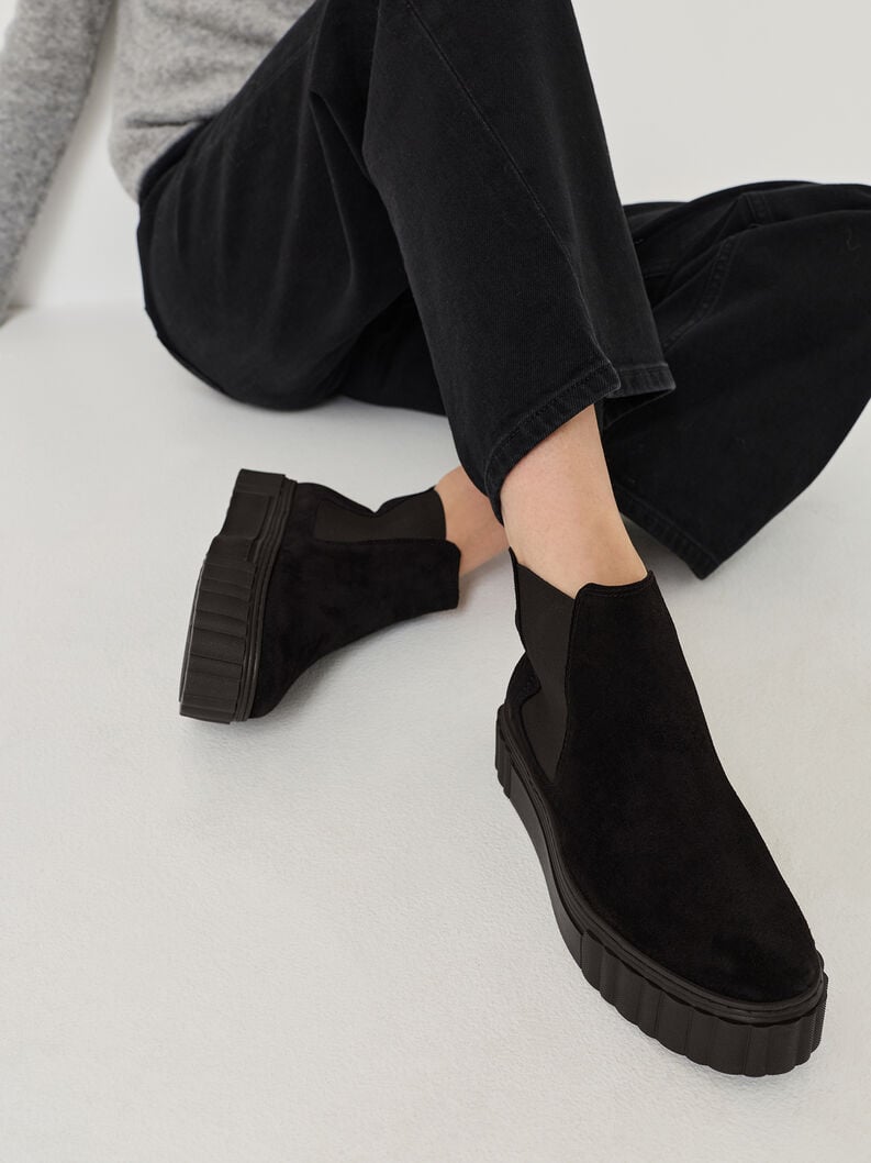 cuoio chelsea boot - nero 1-25460-41-001 compra tamaris stivaletti online