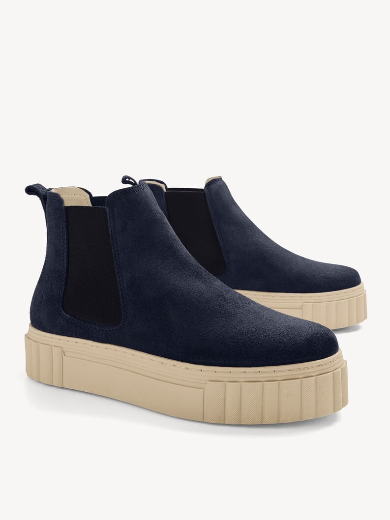 cuoio chelsea boot - blu 1-25460-41-805 compra tamaris stivaletti online