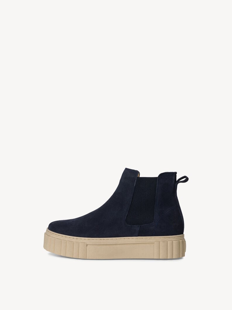 cuoio chelsea boot - blu 1-25460-41-805 compra tamaris stivaletti online