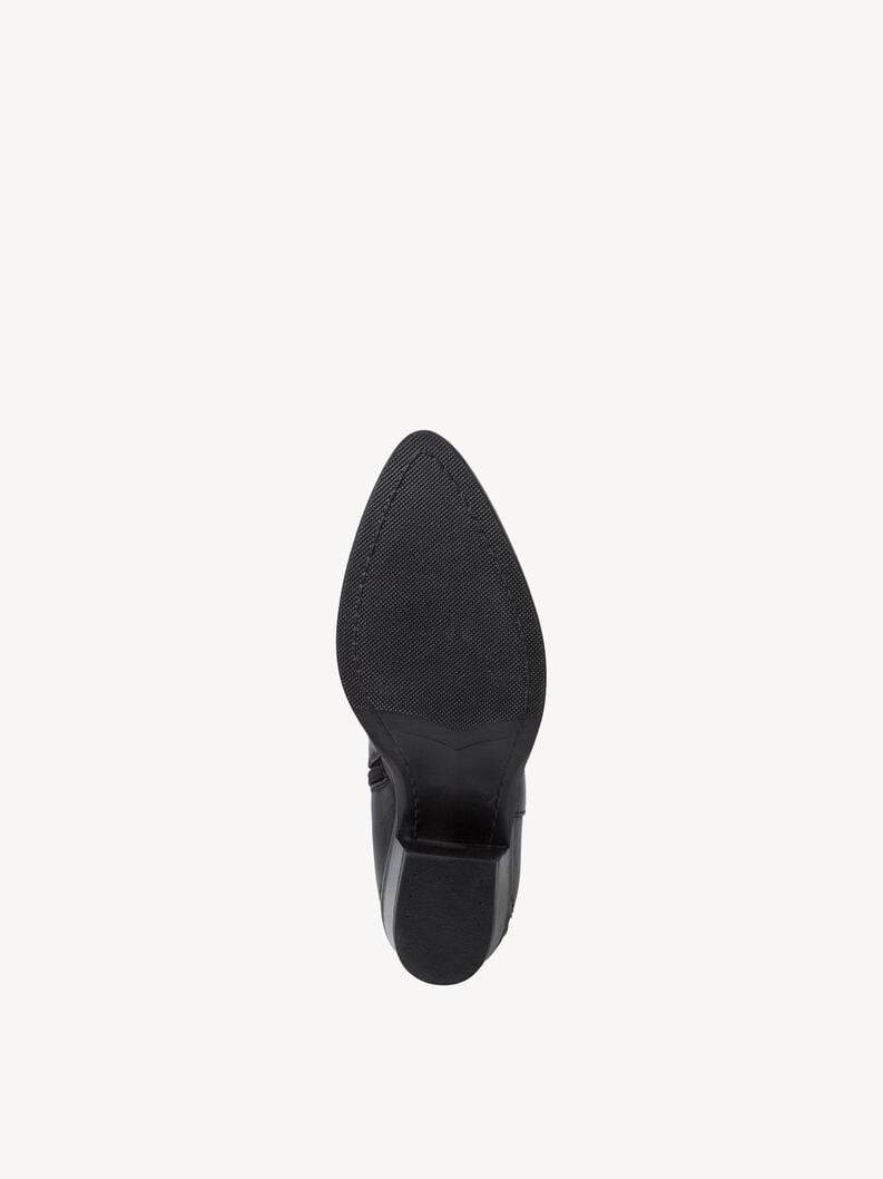 bootie in pelle - nero 1-25702-41-003 compra tamaris stivaletti online