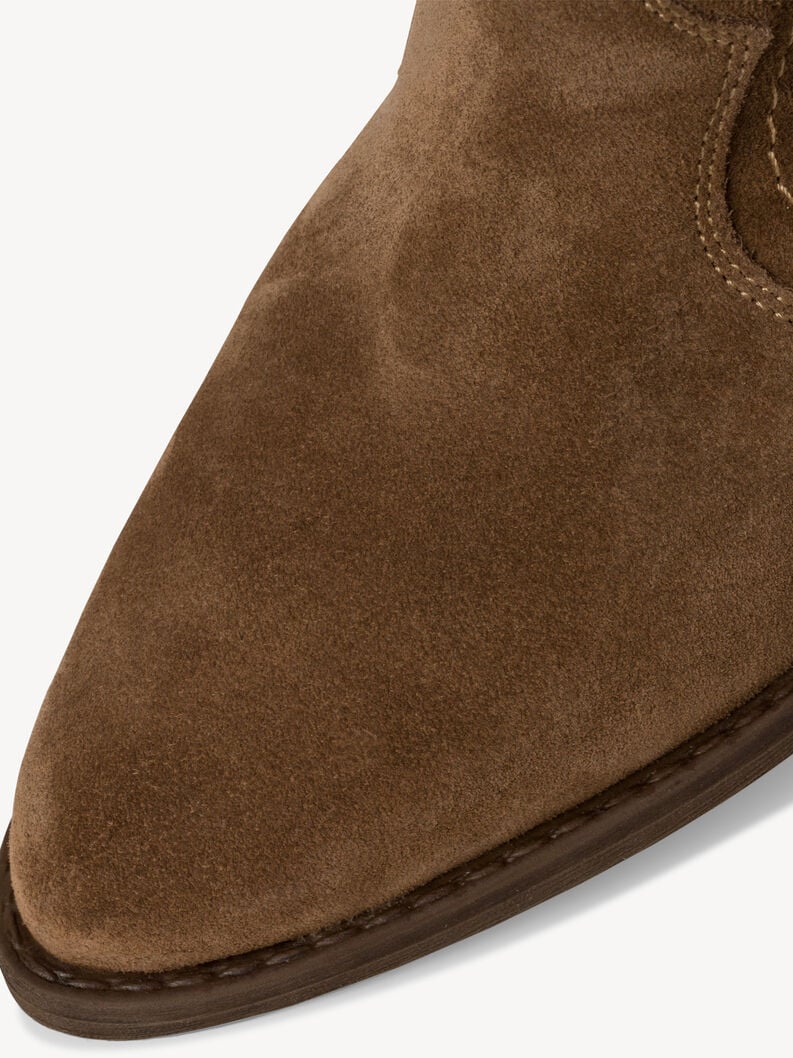 bootie in pelle - marrone 1-25702-41-300 compra tamaris stivaletti online