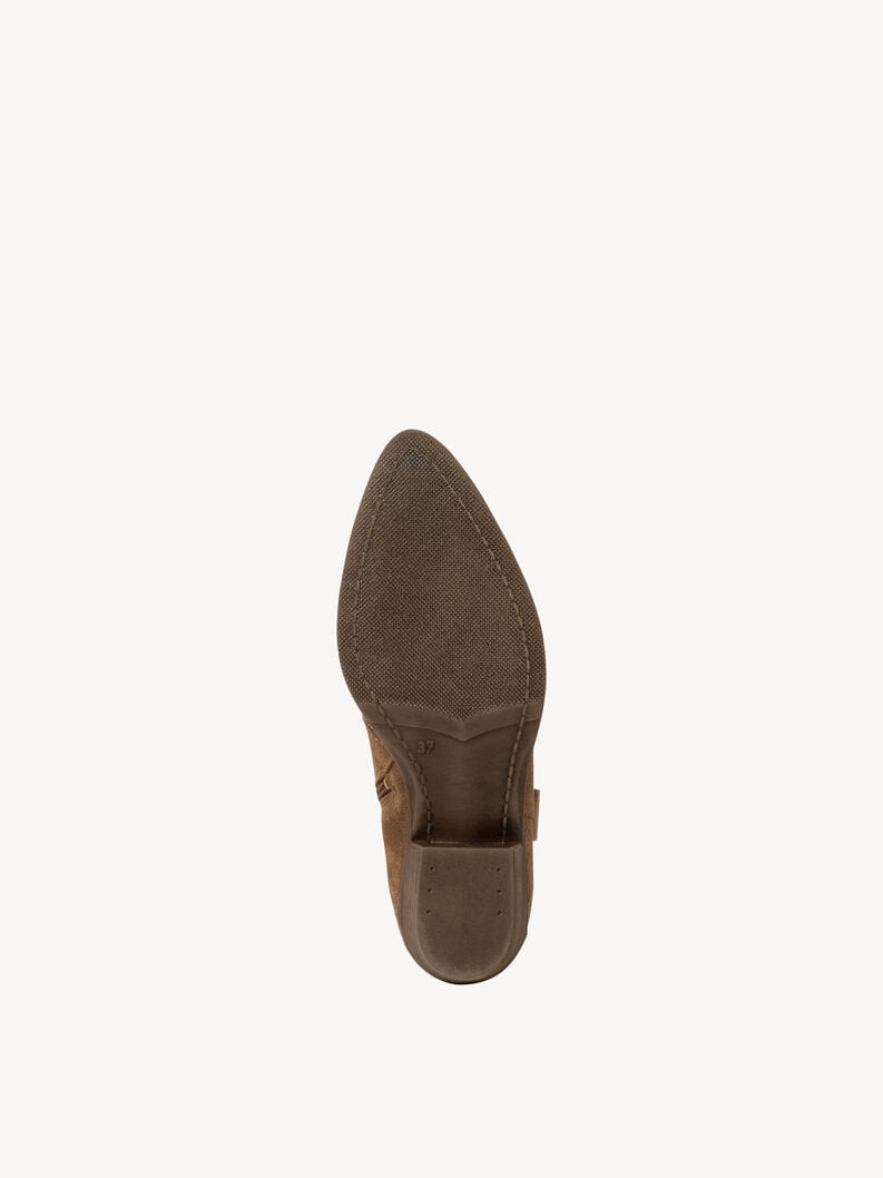 bootie in pelle - marrone 1-25702-41-300 compra tamaris stivaletti online