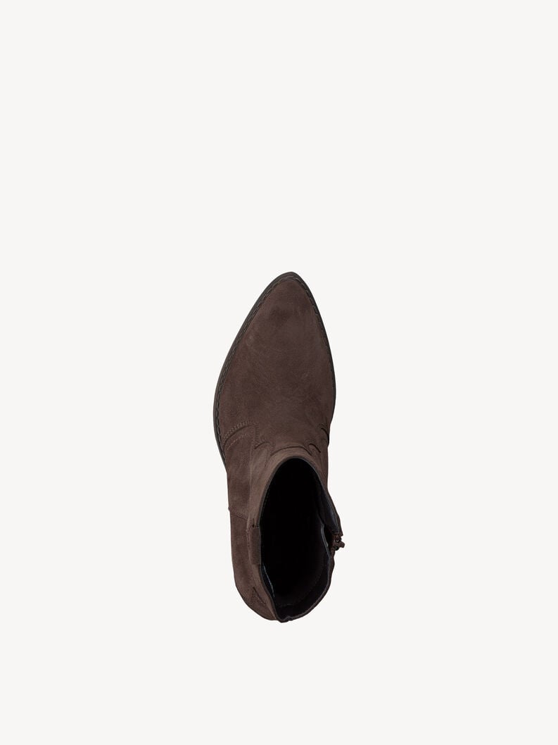 bootie in pelle - marrone 1-25702-41-304 compra tamaris stivaletti online