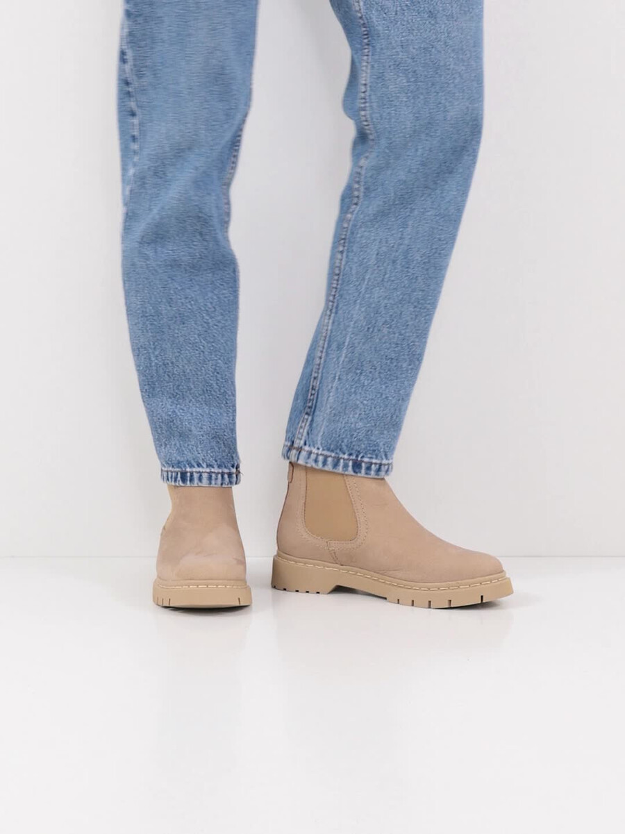 cuoio chelsea boot - beige 1-25829-43-411 compra tamaris stivaletti online