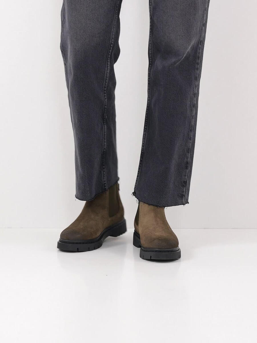 cuoio chelsea boot - khaki 1-25829-43-744 compra tamaris stivaletti online