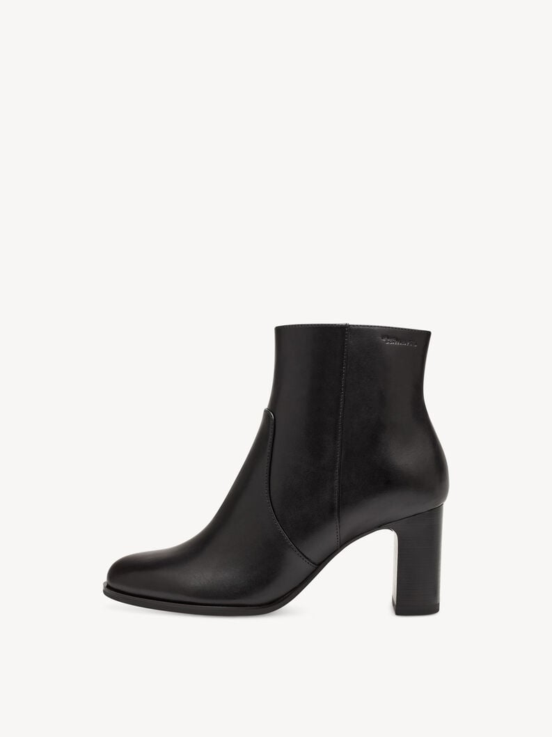 bootie in pelle - nero 1-25956-41-001 compra tamaris stivaletti online