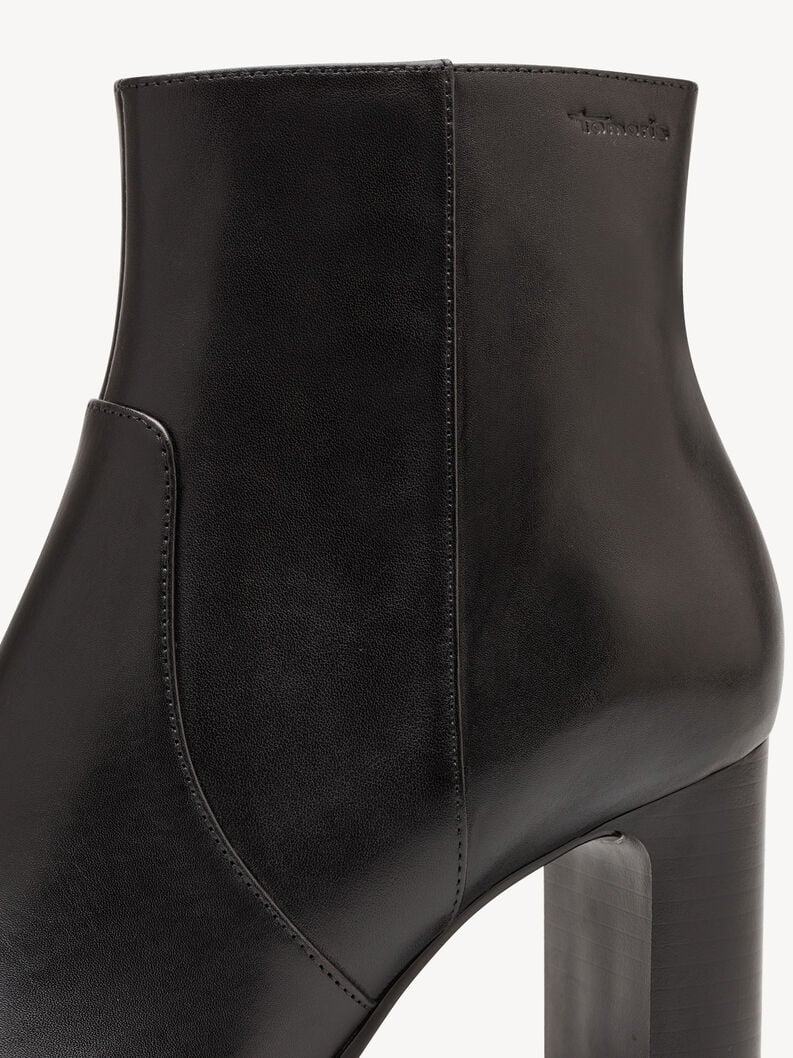 bootie in pelle - nero 1-25956-41-001 compra tamaris stivaletti online