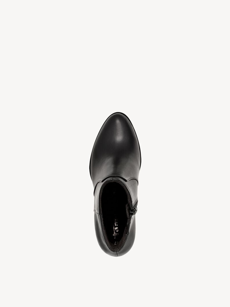 bootie in pelle - nero 1-25956-41-001 compra tamaris stivaletti online