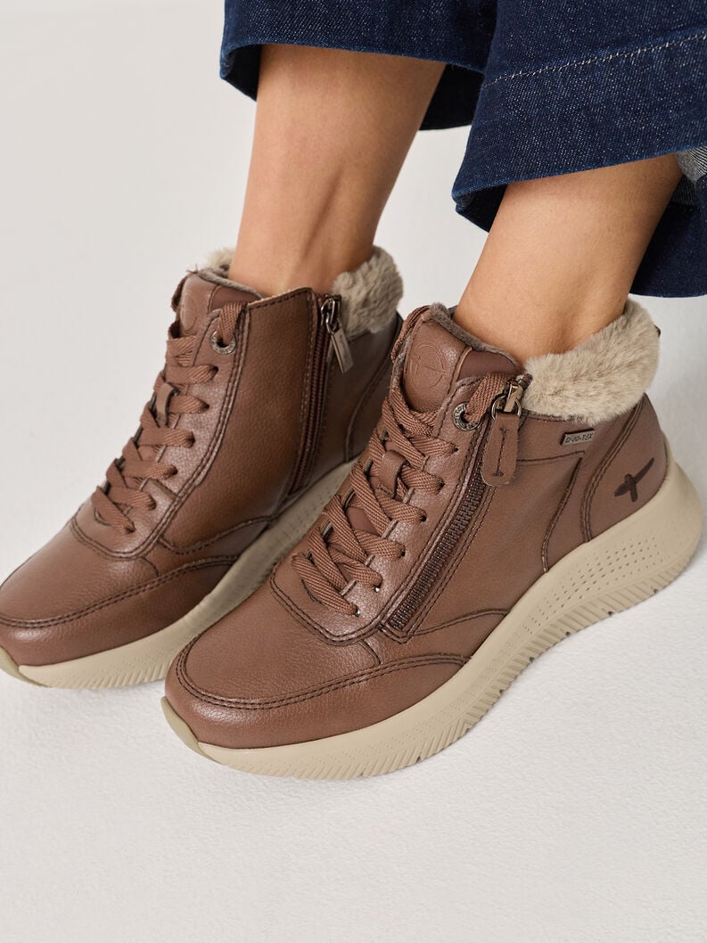bootie marrone 8-85200-45-305 compra tamaris ampia stivaletti online