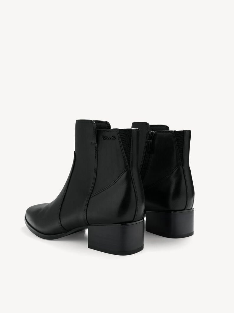 bootie in pelle - nero 8-85300-45-001 compra tamaris ampia stivaletti online