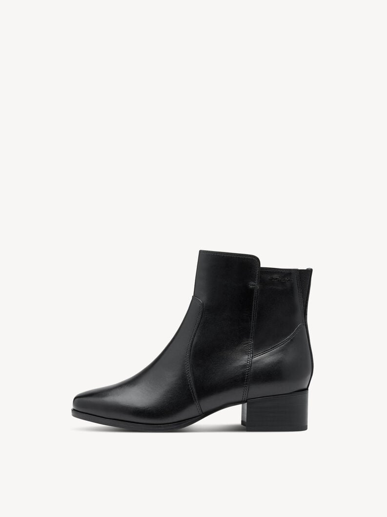 bootie in pelle - nero 8-85300-45-001 compra tamaris ampia stivaletti online