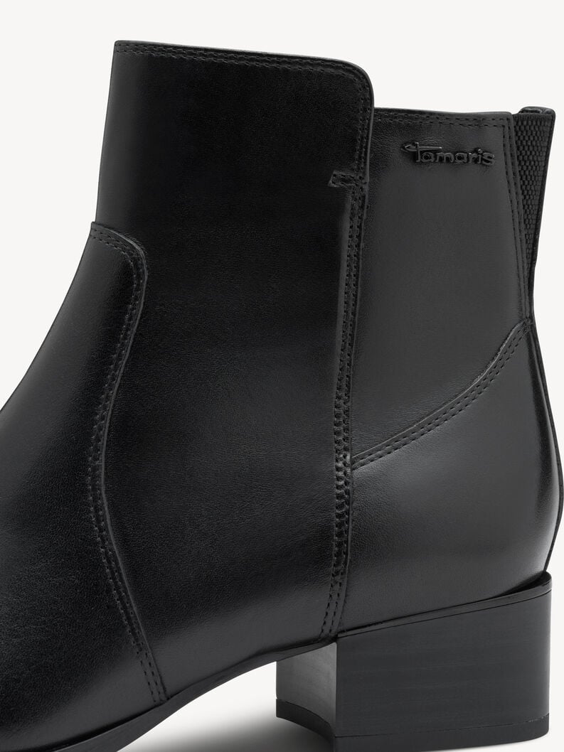 bootie in pelle - nero 8-85300-45-001 compra tamaris ampia stivaletti online