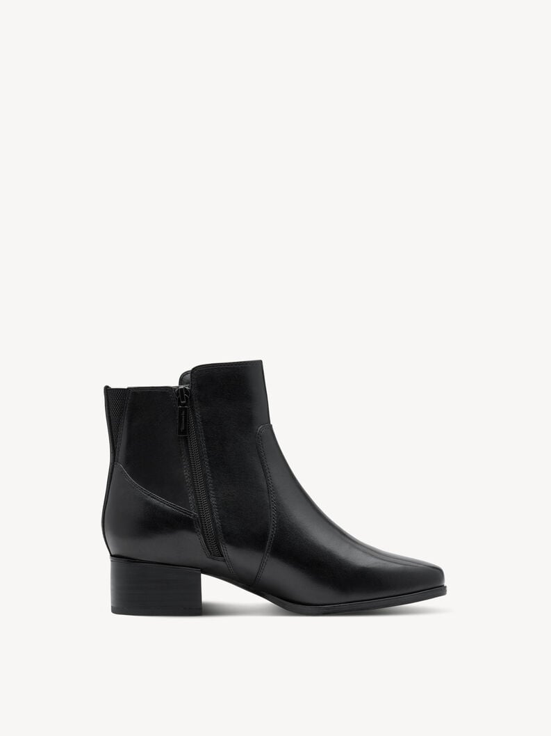 bootie in pelle - nero 8-85300-45-001 compra tamaris ampia stivaletti online