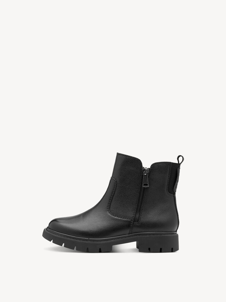 bootie in pelle - nero 8-85406-45-001 compra tamaris ampia stivaletti online