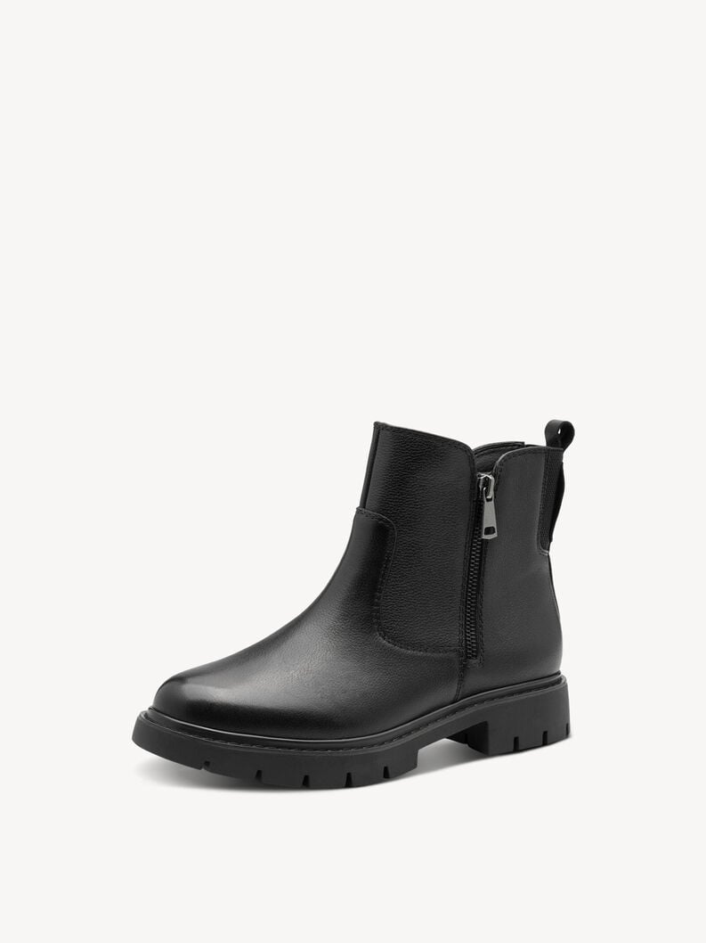 bootie in pelle - nero 8-85406-45-001 compra tamaris ampia stivaletti online