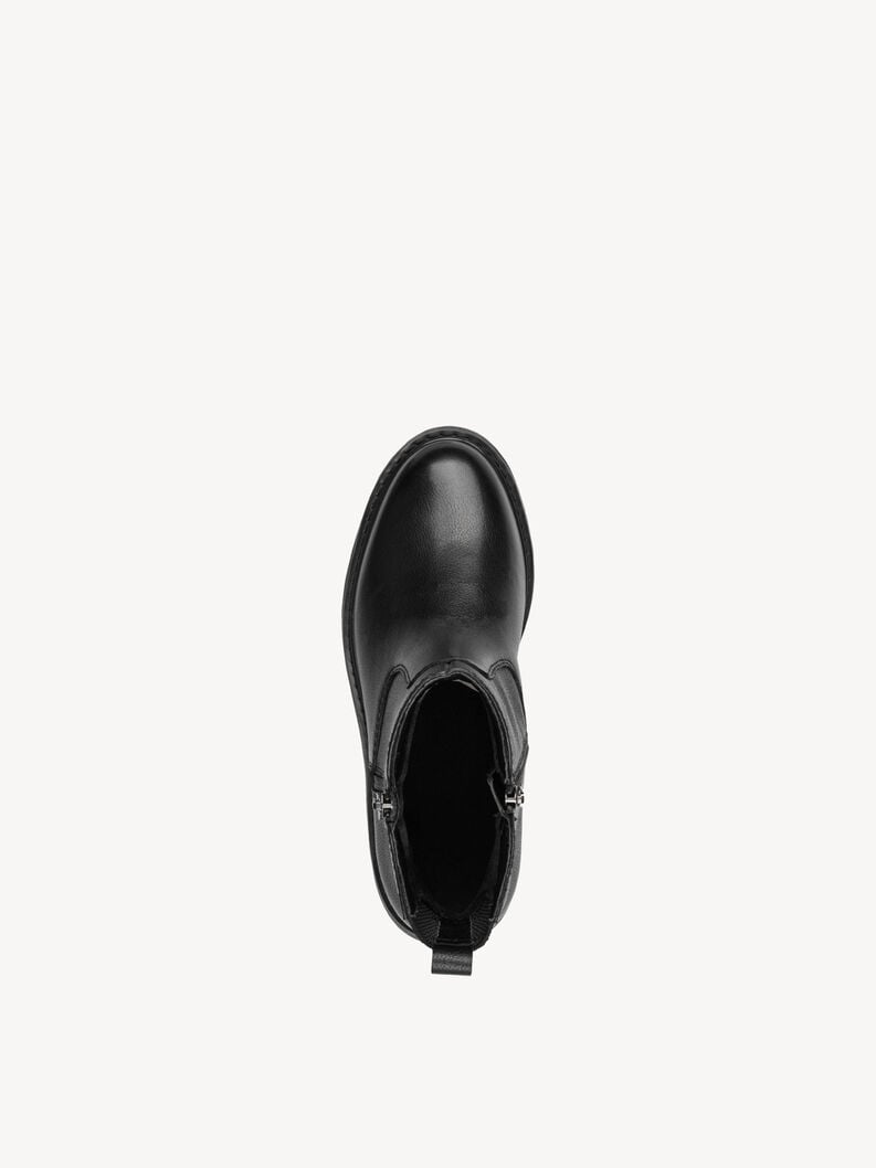 bootie in pelle - nero 8-85406-45-001 compra tamaris ampia stivaletti online