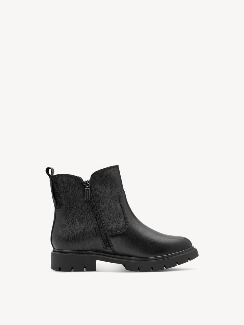 bootie in pelle - nero 8-85406-45-001 compra tamaris ampia stivaletti online