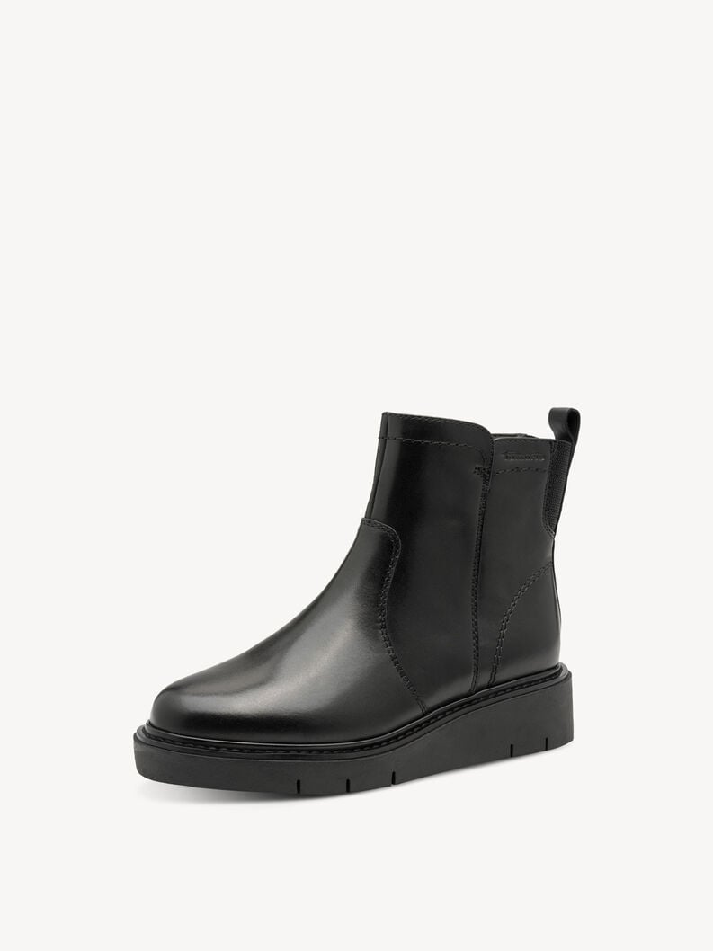 bootie in pelle - nero 8-85408-45-022 compra tamaris ampia stivaletti online