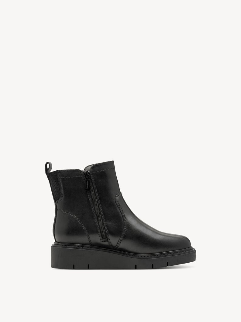 bootie in pelle - nero 8-85408-45-022 compra tamaris ampia stivaletti online