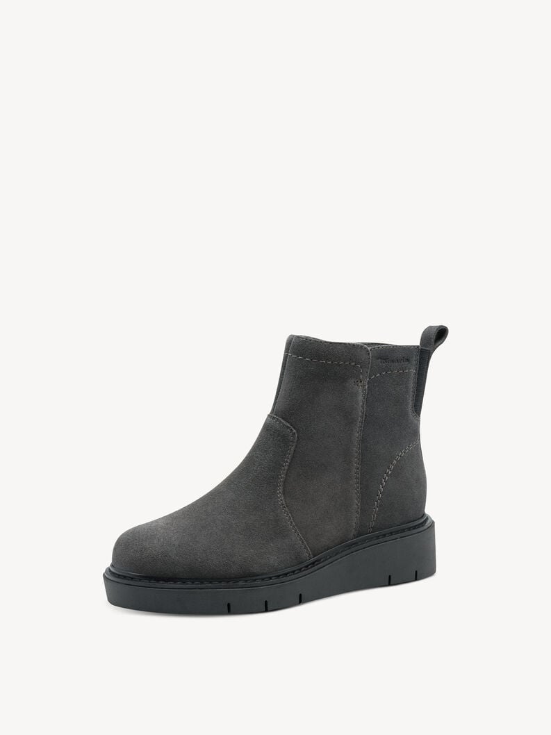 bootie in pelle - grigio 8-85408-45-216 compra tamaris ampia stivaletti online